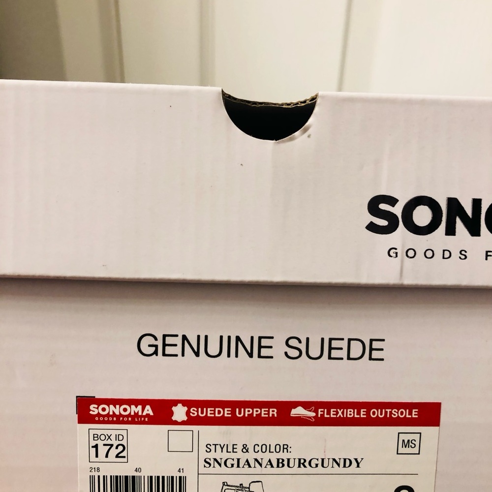SONOMA Suede booties! Size 8.0
BURGUNDY - Picture 8 of 10